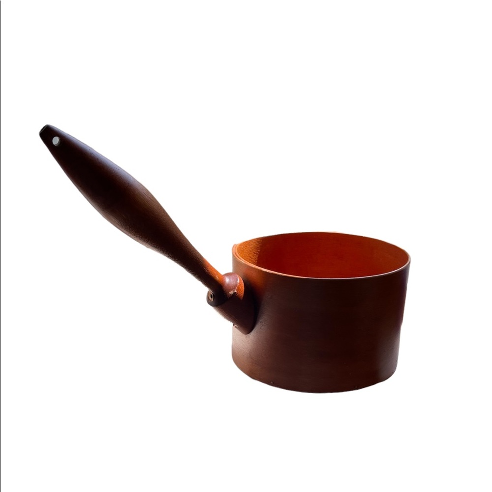 Vintage wooden wares pot unique